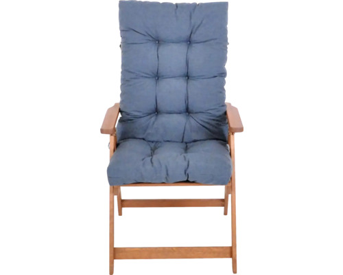 Záhradná stolička s polstrovanou podložkou pre pohodlné vonkajšie sedenie