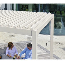 Pergola s nastaviteľnými lamelami do záhrady