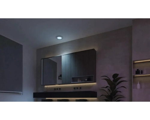 LED vstavané svietidlo Philips Hue RGBW 8,3 W 1000 lm 2000-6500 K biele - kompatibilné so SMART HOME by hornbach LED vstavané svietidlo Philips Hue RGBW 8,3 W 1000 lm 2000-6500 K biele - kompatibilné so SMART HOME by hornbach