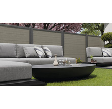 Terasa s posedením a zástenou pre ochranu súkromia