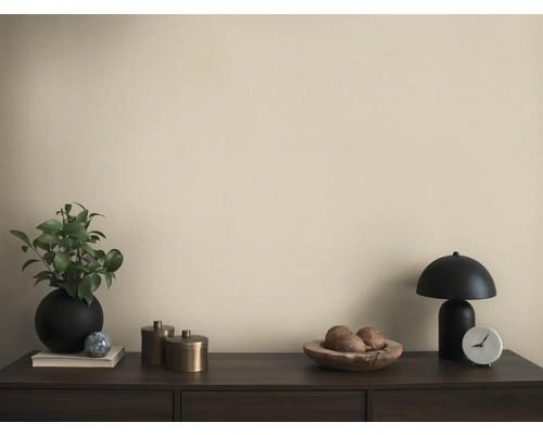 Dekoratívne predmety, ako je rastlina, lampa a misa na komode