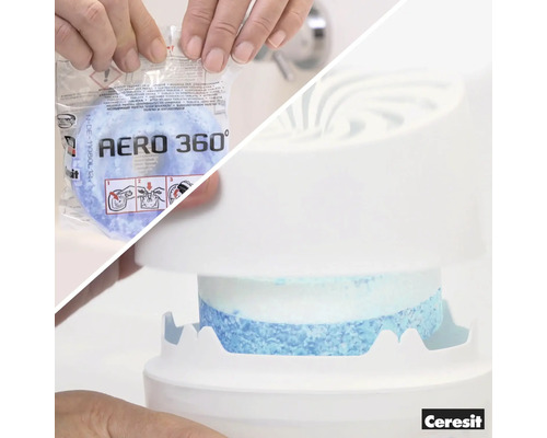 Pohlcovač vlhkosti Ceresit Stop Vlhkosti Aero 360° do kúpeľne 450 g
