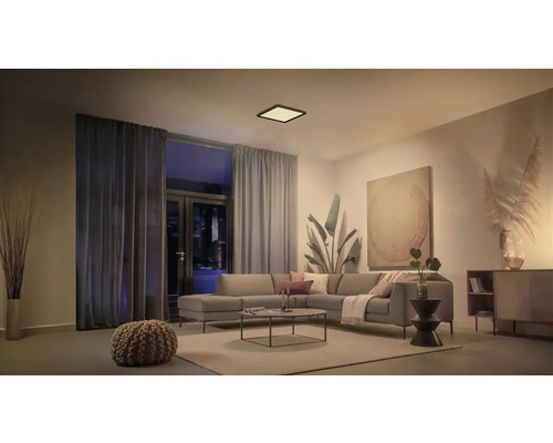 LED stropné svietidlo Philips Hue Tento 15,4 W 2000 lm 2200-6500 K čierne - kompatibilné so SMART HOME by hornbach LED stropné svietidlo Philips Hue Tento 15,4 W 2000 lm 2200-6500 K čierne - kompatibilné so SMART HOME by hornbach