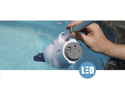 Akumulátorový čistič bazénov Marimex s LED indikátorom