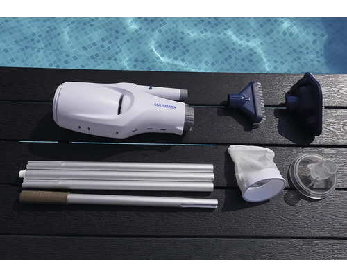 Sada bazénového robota Marimex s kefovými nadstavcami a teleskopickou tyčou