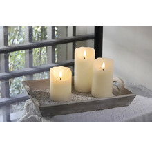 Dekoratívne LED sviečky na podnose
