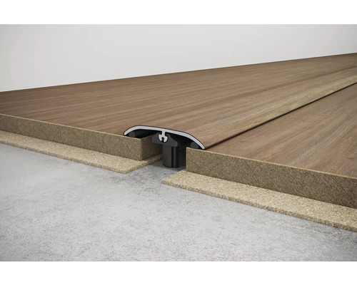 Podlahový profil na spojenie dvoch podlahových plôch