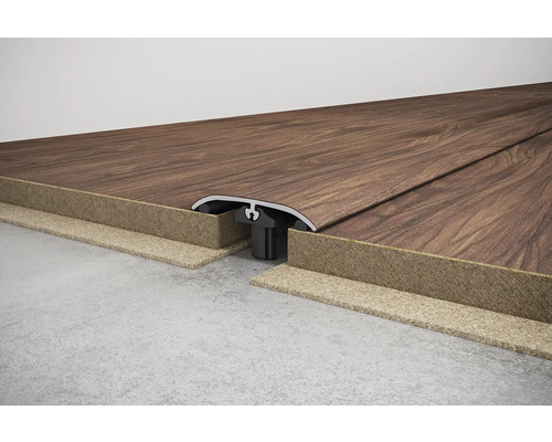 Podlahový profil na spájanie dvoch podlahových krytín