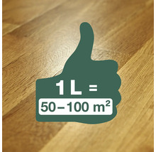 Symbol pre rozsah 50 až 100 metrov štvorcových na liter