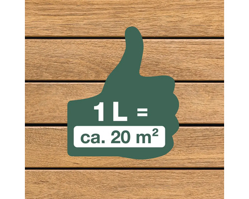 Výdatnosť: 1 liter vystačí na približne 20 metrov štvorcových