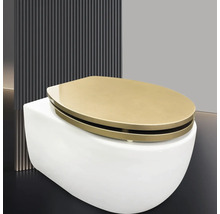 WC doska form&style Metallic béžová s automatickým zavtváraním
