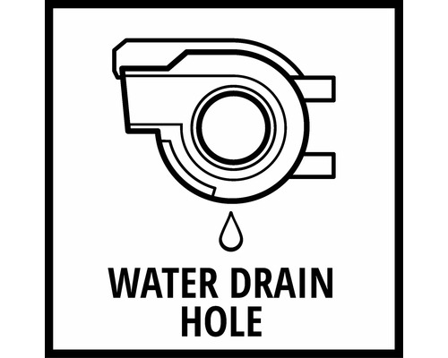 Symbol: Otvor na odvod vody