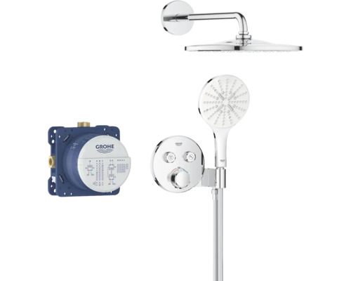 Sprchový systém Grohe Rainshower SmartActive s hornou sprchou, ručnou sprchou a termostatom