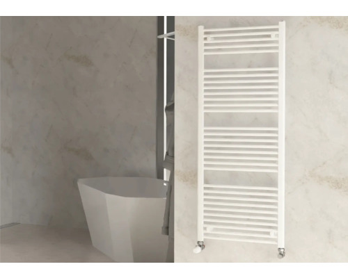 Dizajnové výhrevné teleso Rotheigner 1500 x 600 x 30 mm pripojenie 1/2" dole obojstranne Kúpeľňa s vaňou a rebríkovým radiátorom