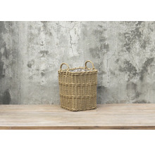 Košík z ratanu s dvoma rúčkami