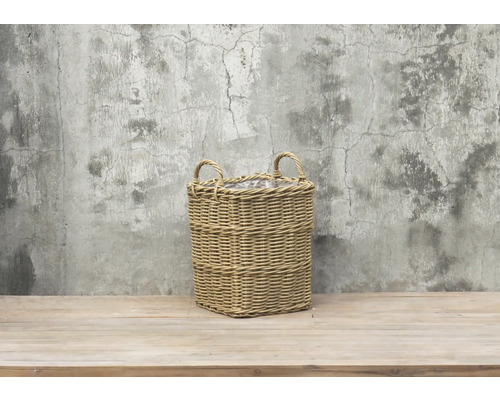 Košík z ratanu s dvoma rúčkami