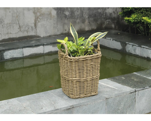 Ratanový kvetináč s držadlami