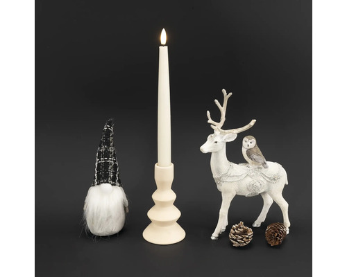 Dekoratívne aranžmán s LED sviečkou, figúrkou soba a trpaslíka