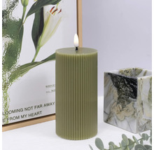 Dekoratívna LED sviečka s vrúbkovaným vzorom