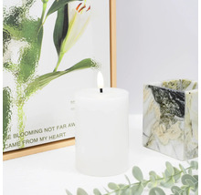 Dekoratívna stĺpová sviečka s LED plameňom