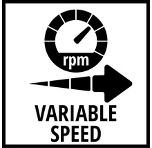 Symbol pre nastavenie premenlivej rýchlosti.