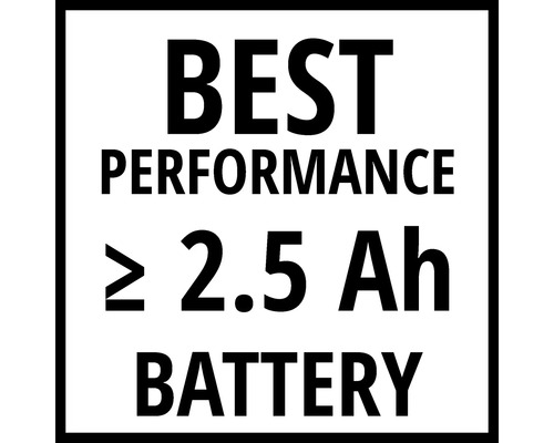 Batéria Best Performance s minimálne 2,5 ampérhodinami