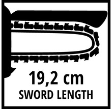 Dĺžka meča 19,2 cm