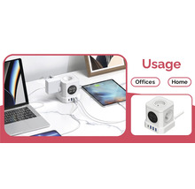 Rozbočka s USB portami pre nabíjanie zariadení