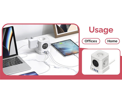 Rozbočka s USB portami pre nabíjanie zariadení