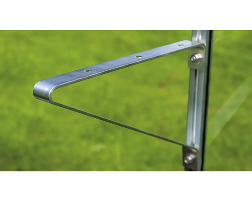 Kovová konzola na pripevnenie na skleník