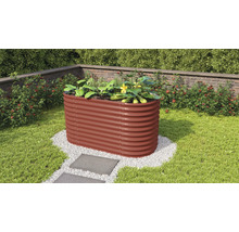 Vyvýšený záhon Vitavia Vita 858 Basic 162x82x86 cm plechový rubin