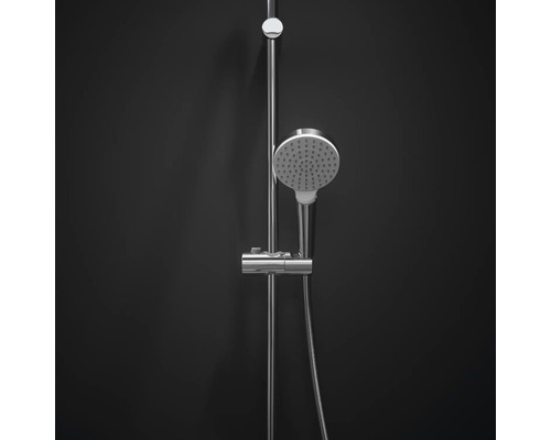 Sprchová tyč s ručnou sprchou a sprchovou hadicou