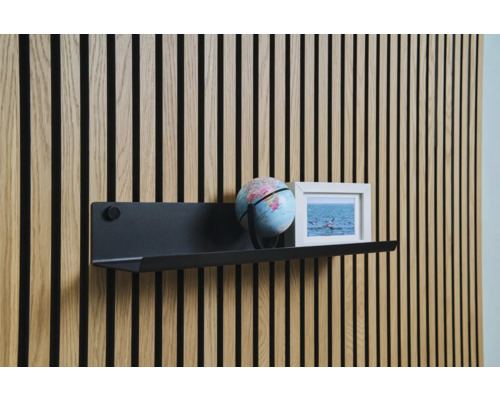 Nástenný panel s poličkou, glóbusom a obrázkom