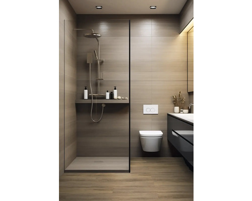 Kúpeľňa so sprchou, toaletou a umývadlom