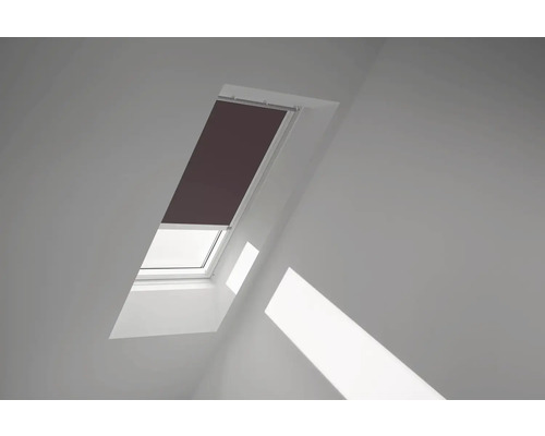 Zatemňovacia roleta na strešné okno VELUX na solárny pohon DSL C02 4559KWL hnedá Strešné okno so zatemňovacou roletou na ochranu proti slnku