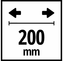 Symbol pre šírku 200 milimetrov