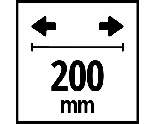 Symbol pre šírku 200 milimetrov