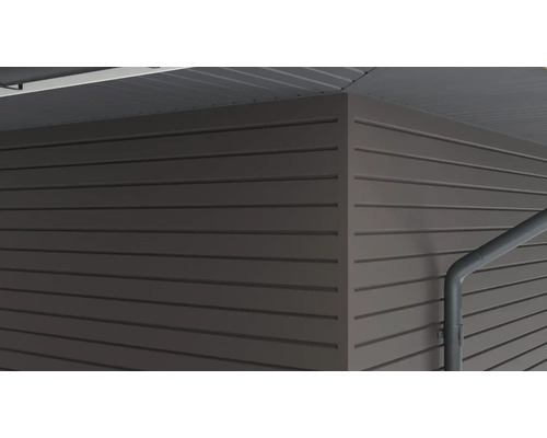 Fasádny obklad s vodorovnými profilmi