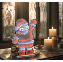 Dekoratívna LED figúrka Santa Clausa na stole