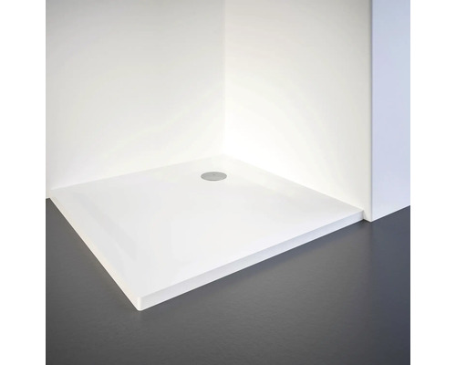 Štvorcová sprchová vanička s odtokom