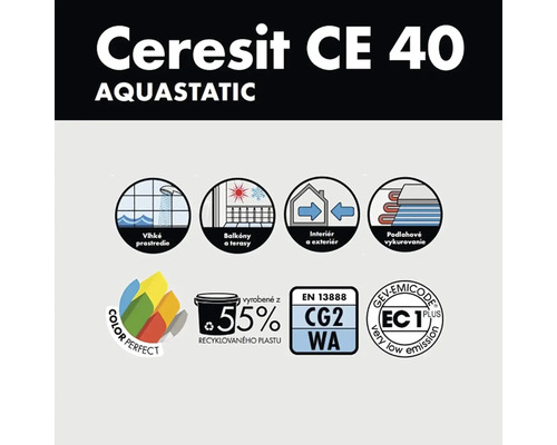 Škárovacia hmota Ceresit CE 40 Carbon 2 kg