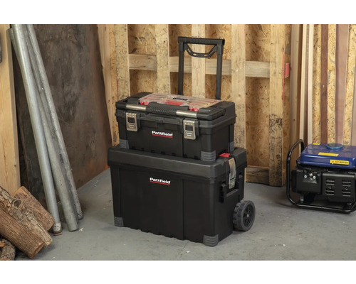 Pattfield kufor na náradie s kolieskami a výsuvnou rukoväťou