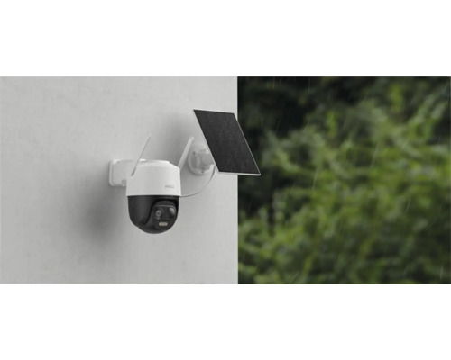 Bezpečnostná kamera so solárnym panelom na vonkajšiu montáž