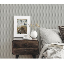 Nástenná dekorácia s trojrozmernou tapetou v spálni