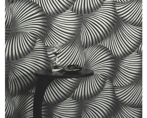 Tapeta s abstraktným pruhovaným vzorom