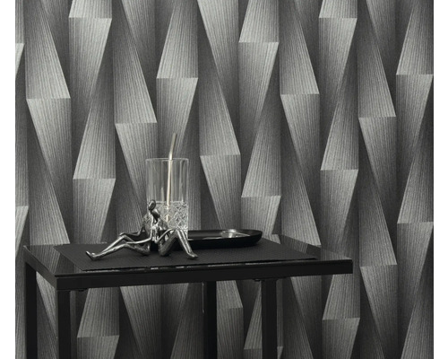 Abstraktný sivý dizajn tapety s geometrickými tvarmi