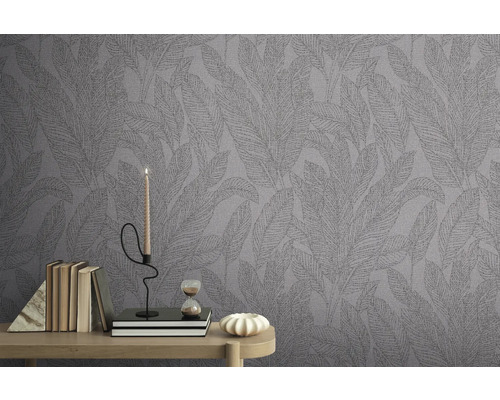 Tapeta so vzorom listov v miestnosti