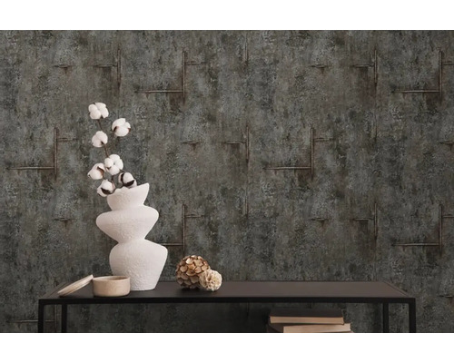 Dekoratívna tapeta s lineárnym vzorom a priemyselným dizajnom pre obytné priestory