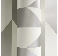 Tapeta s geometrickým vzorom v sivej farbe