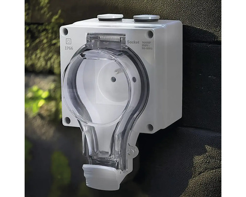 Zásuvka do vlhkého prostredia s krytím IP66